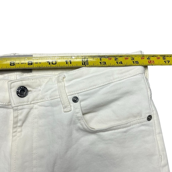 Everlane Jeans Women’s Size 30 The Mid Rise Skinny Ankle Ivory Denim - Picture 4 of 5